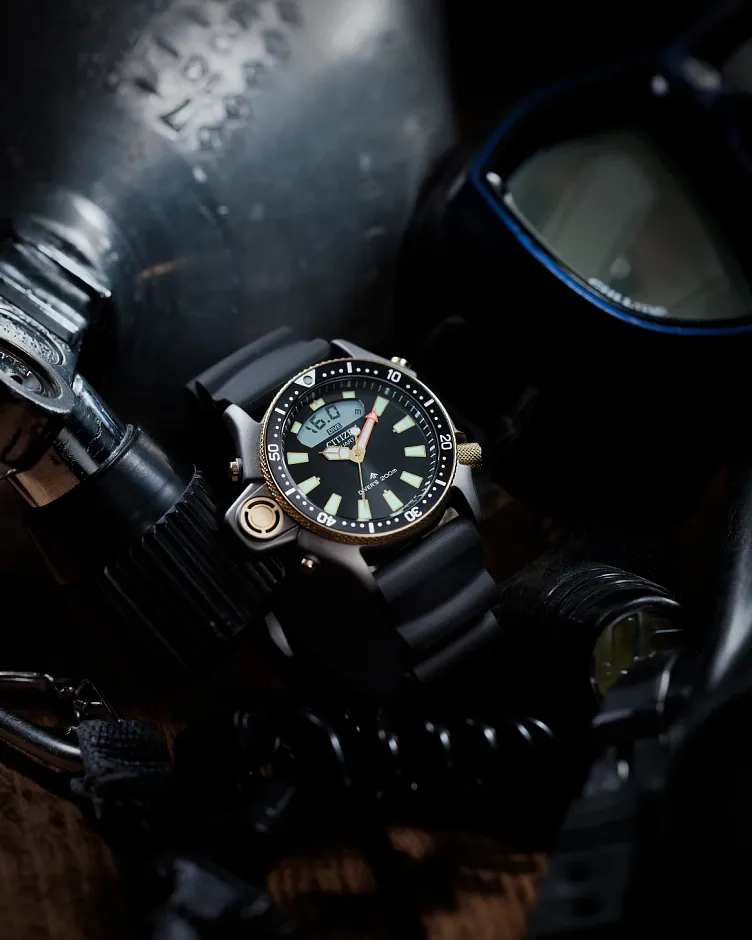 Promaster Aqualand Black Dial BENEBiOL™ PU Strap JP2008-06E | CITIZEN Promaster Aqualand Black Dial BENEBiOL™ PU Strap JP2008-06E | CITIZEN